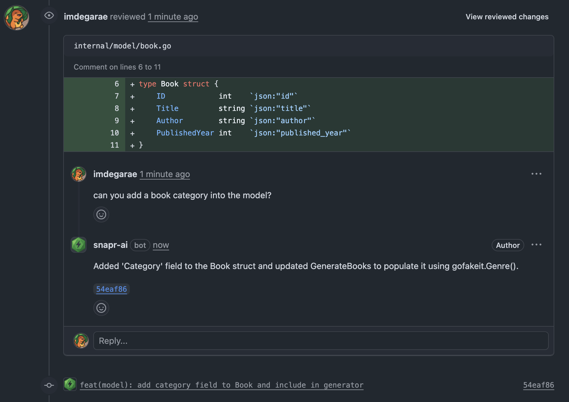 Snapr address your feedback